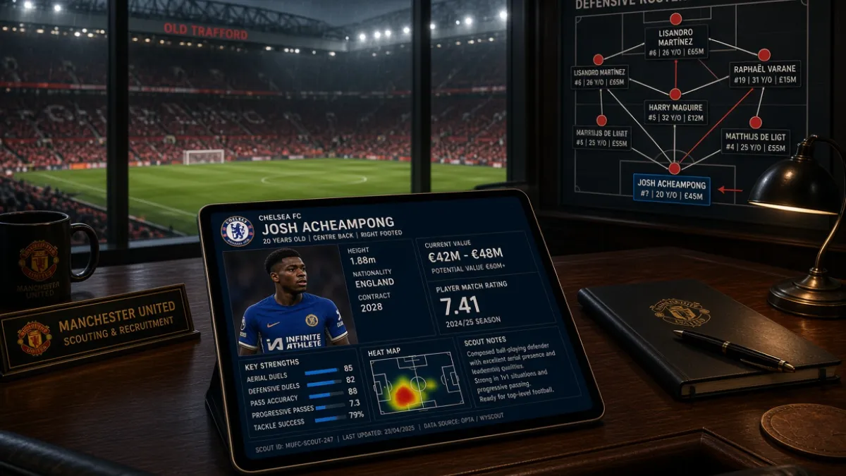 Manchester United explored potential signing of Chelsea's Josh Achempong