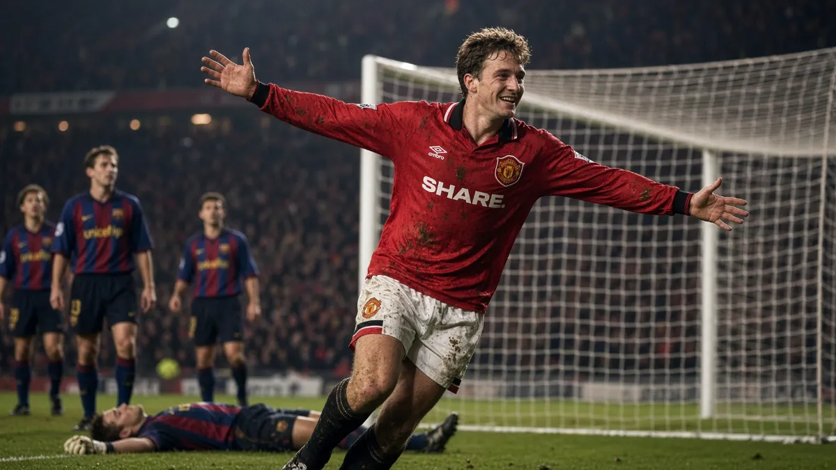 Remembering Lee Sharpe's legendary backheel goal against Barcelona