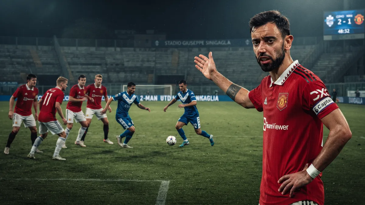 Bruno Fernandes criticises Manchester United’s passive approach after Como defeat
