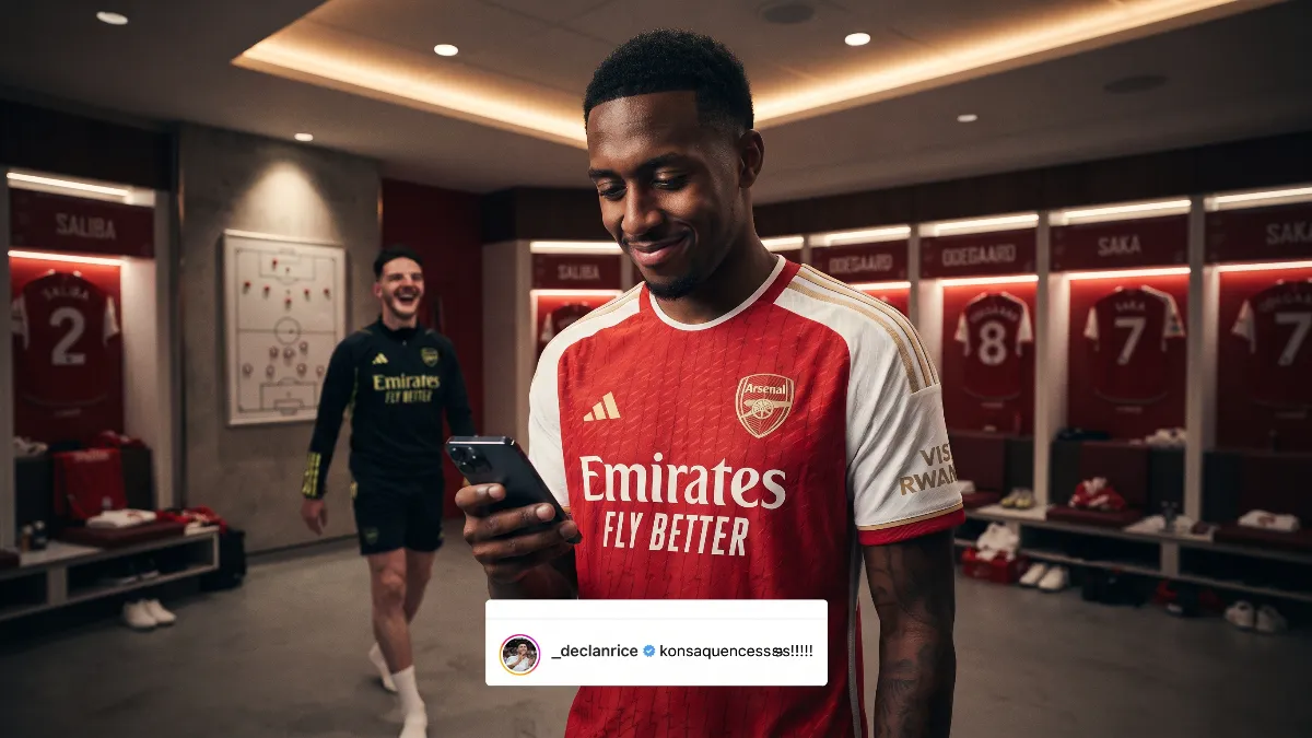 Declan Rice accidentally reveals Ezri Konsa's new nickname at Arsenal