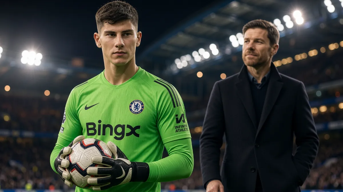 Xabi Alonso praises Mike Penders for similarities to Thibaut Courtois