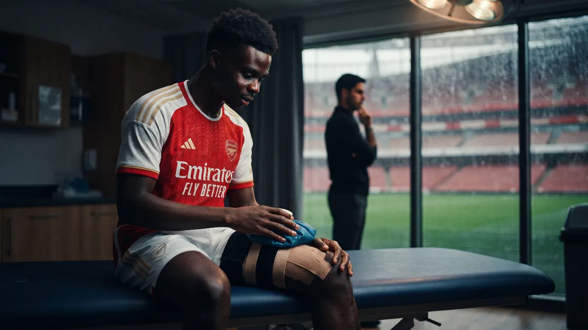 Bukayo Saka faces at least six weeks out due to injury