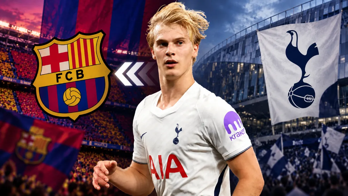 Barcelona show interest in Lucas Bergvall from Tottenham