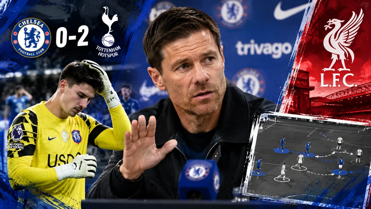 Xabi Alonso reflects on Chelsea's defeat to Tottenham and backs Mike Penders ahead of Liverpool clash