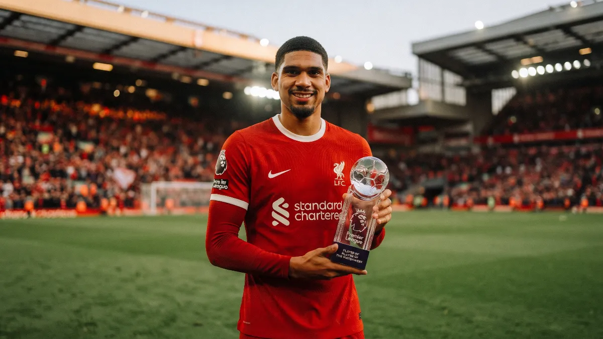 Ronald Araujo named player of the week in the Premier League