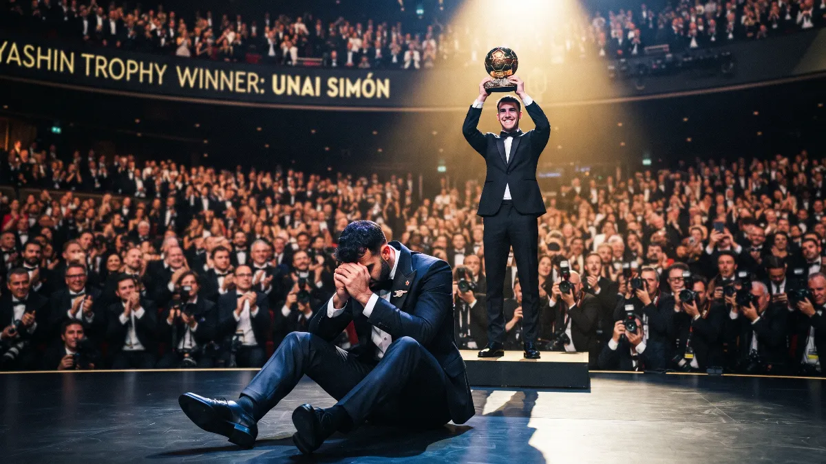 Controversy surrounds Yashin Trophy win: Unai Simon's triumph over David Raya raises eyebrows