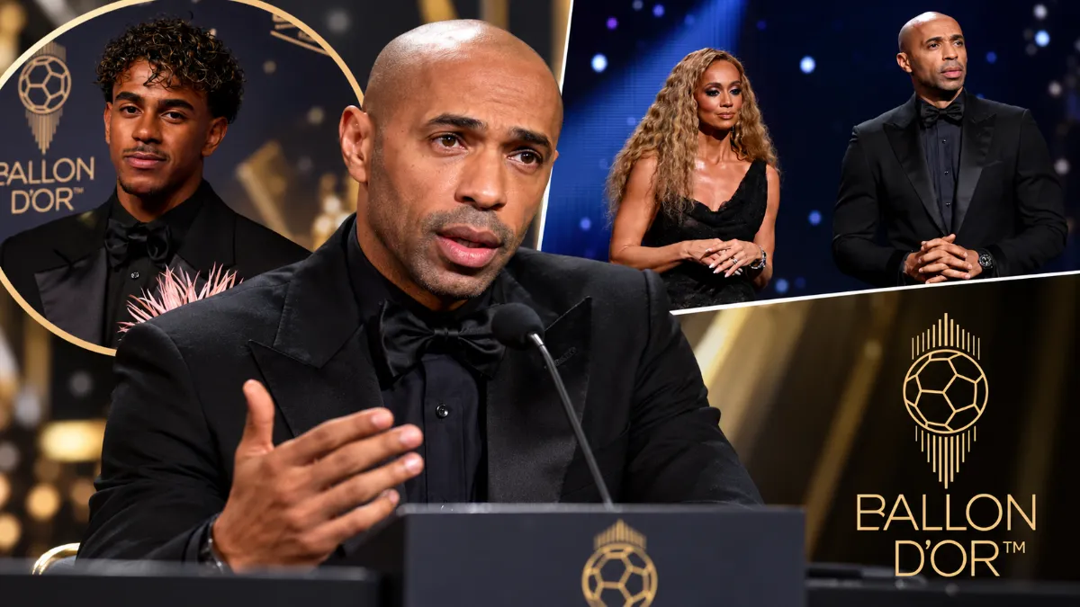 Thierry Henry explains his controversial jokes aimed at Lamine Yamal during Ballon d'Or ceremony
