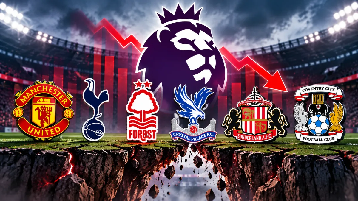 Six Premier League clubs are nervously glancing over their shoulders