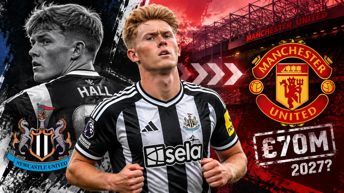 Lewis Hall extends Newcastle contract, but Manchester United remain interested in transfer