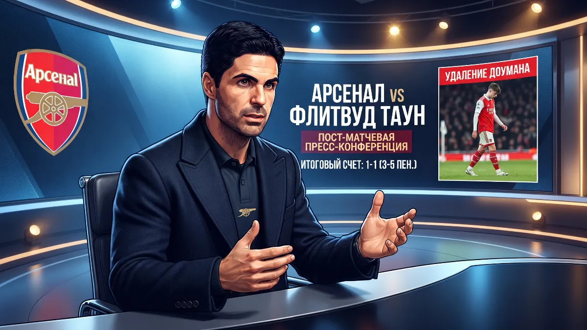Mikel Arteta on Max Douman's red card: 'We discussed this even before the match'