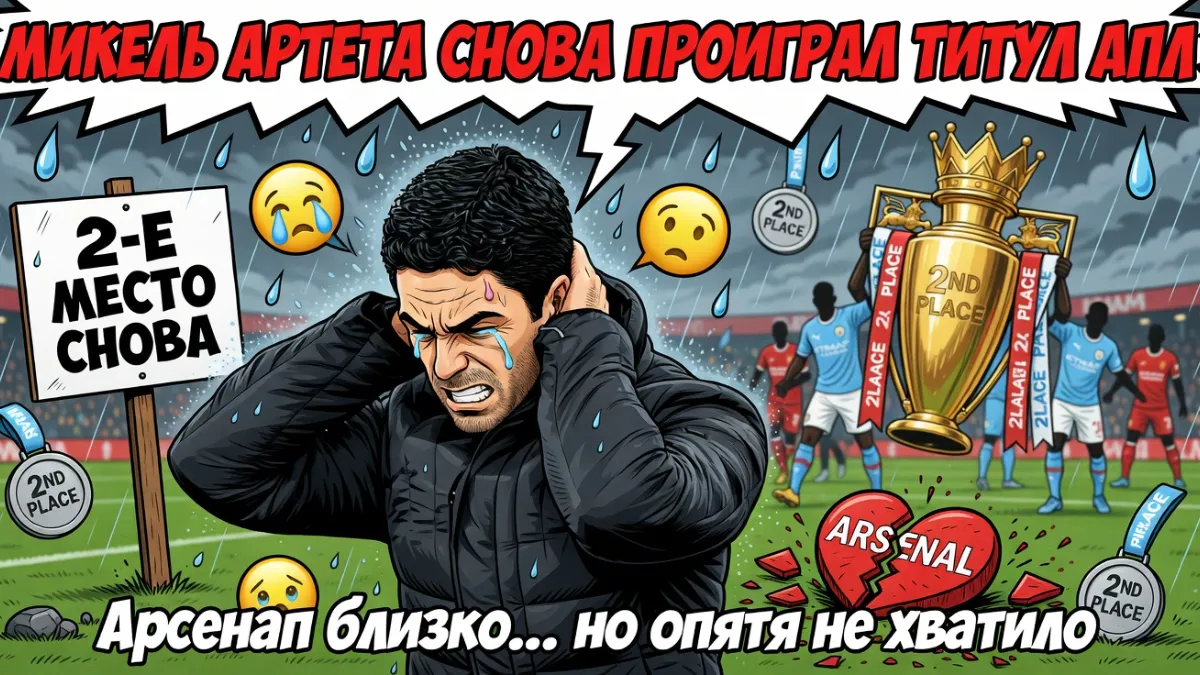 Микель Артета — Крупнейшие провалы в гонке за титул АПЛ: топ-5 исторических коллапсов