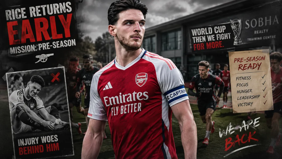 Деклан Райс — Деклан Райс сокращает отпуск ради возвращения в «Арсенал»