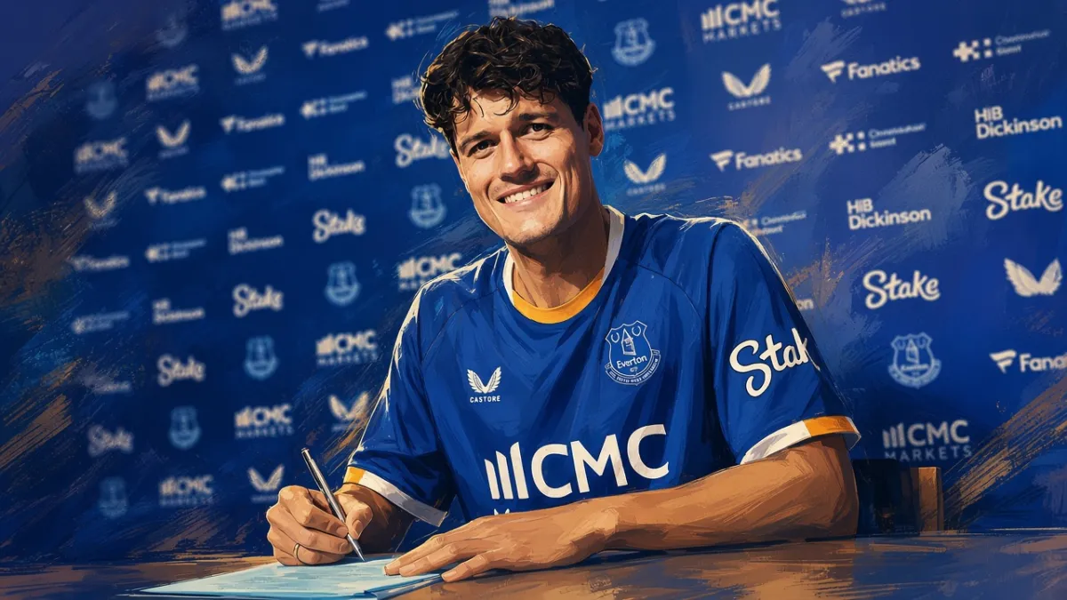 Christian Nergor officially joins Everton from Arsenal