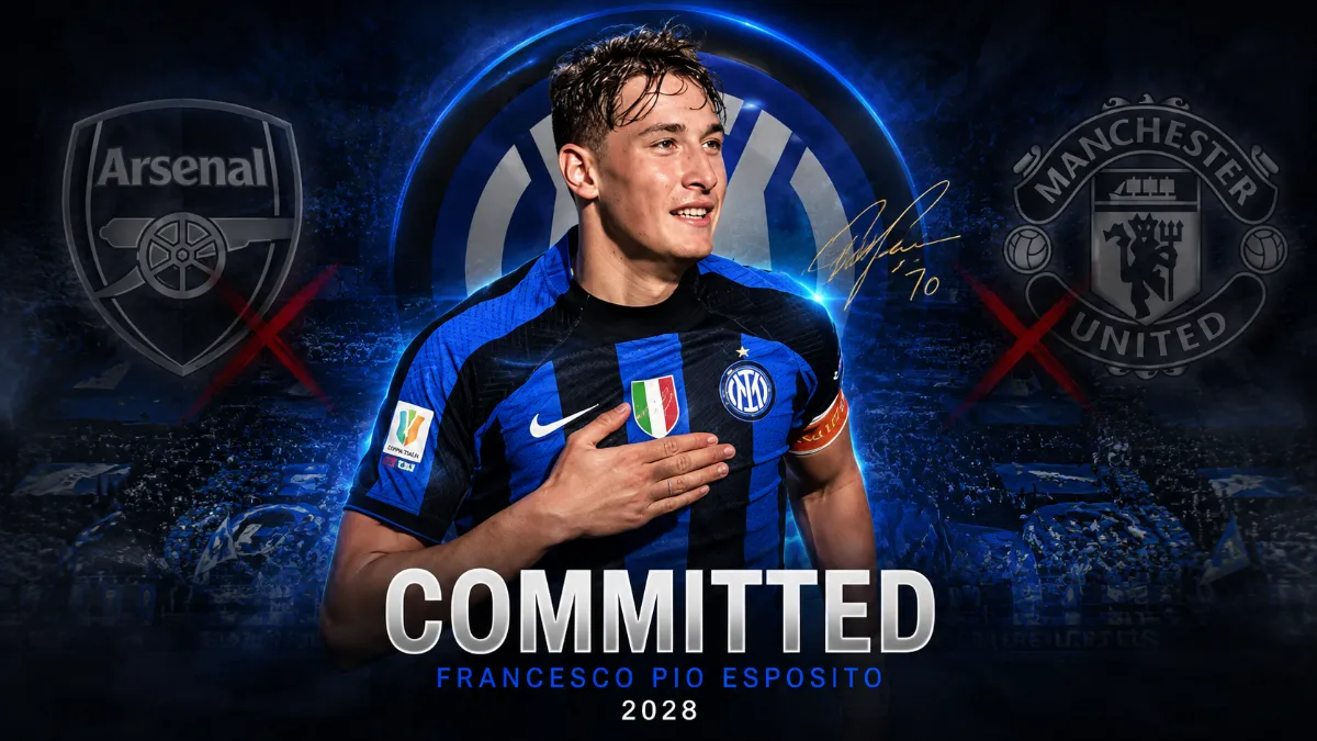 Arsenal and Manchester United receive knockback in pursuit of Pio Esposito