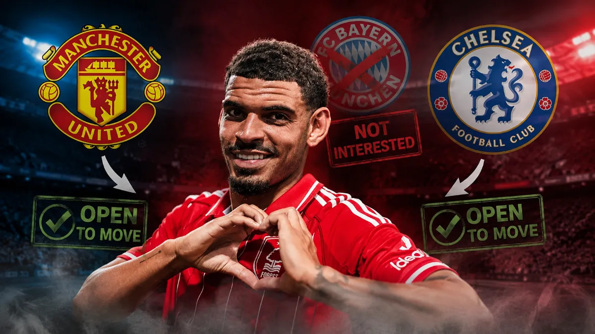 Morgan Gibbs-White could move to Man United or Chelsea, bypassing Bayern