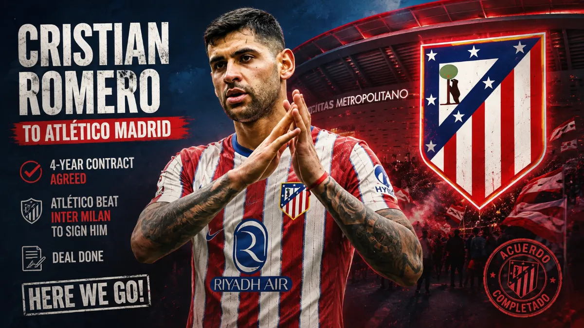 Christian Romero agrees terms with Atletico Madrid