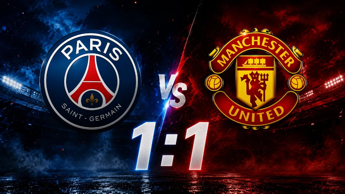 PSG and Manchester United draw in friendly