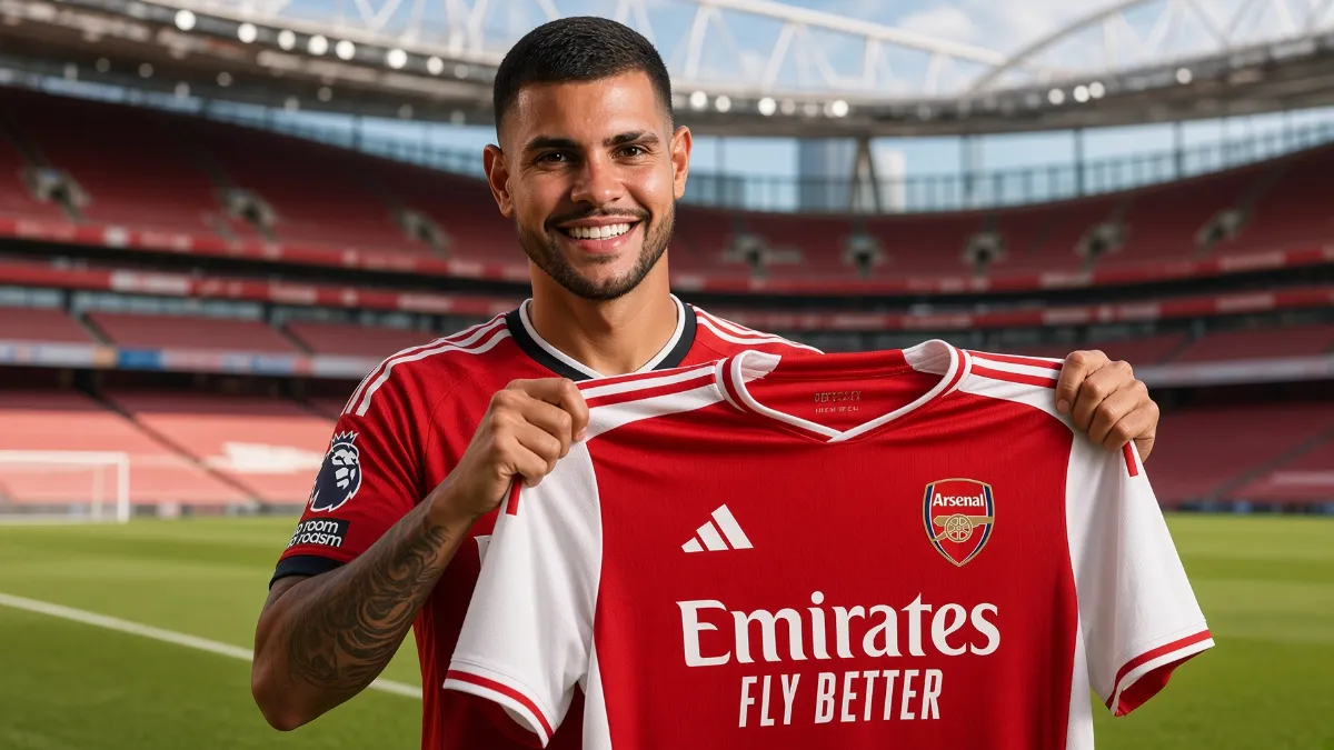 Bruno Guimaraes joins Arsenal in a £75m deal
