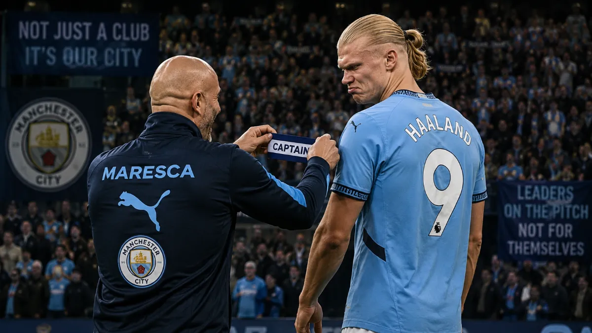 Enzo Maresca jokes about why Erling Haaland won't be captain of Man City