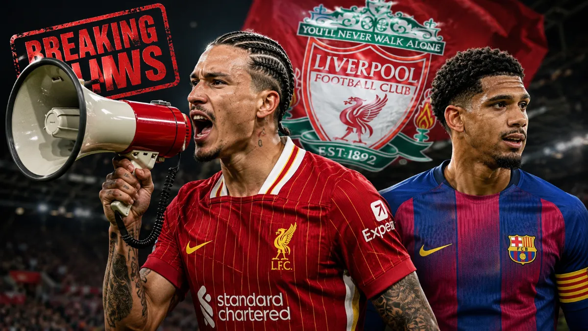 Darwin Nunez confirms Ronald Araujo's transfer to Liverpool prematurely