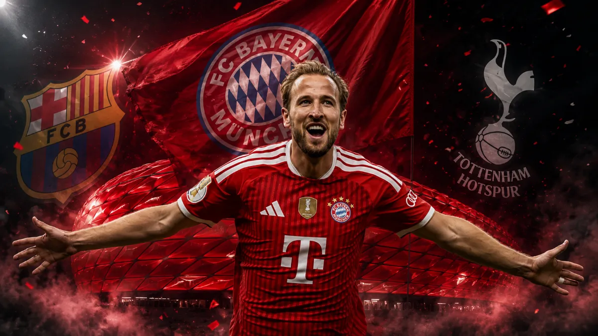 Kane set to snub Barcelona and Tottenham for Bayern