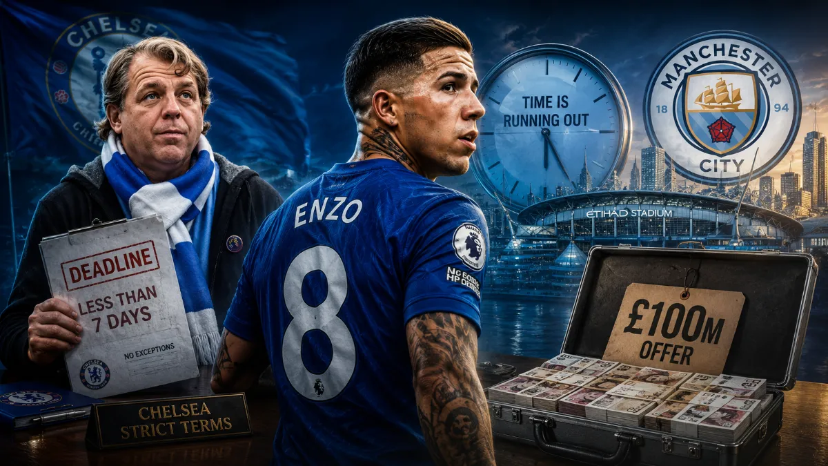 Chelsea sets strict deadline for Manchester City transfer of Enzo Fernandez
