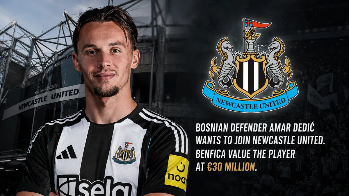 Newcastle begin talks with Benfica over transfer of Amar Dedic