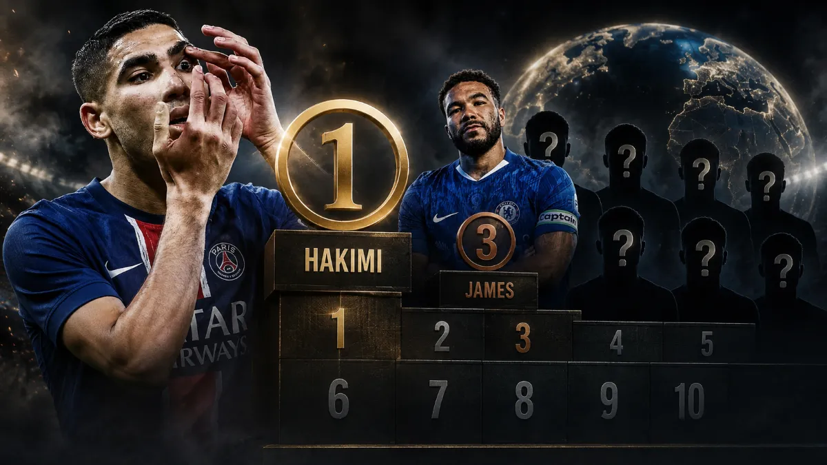 Top 10 right-backs in the world right now
