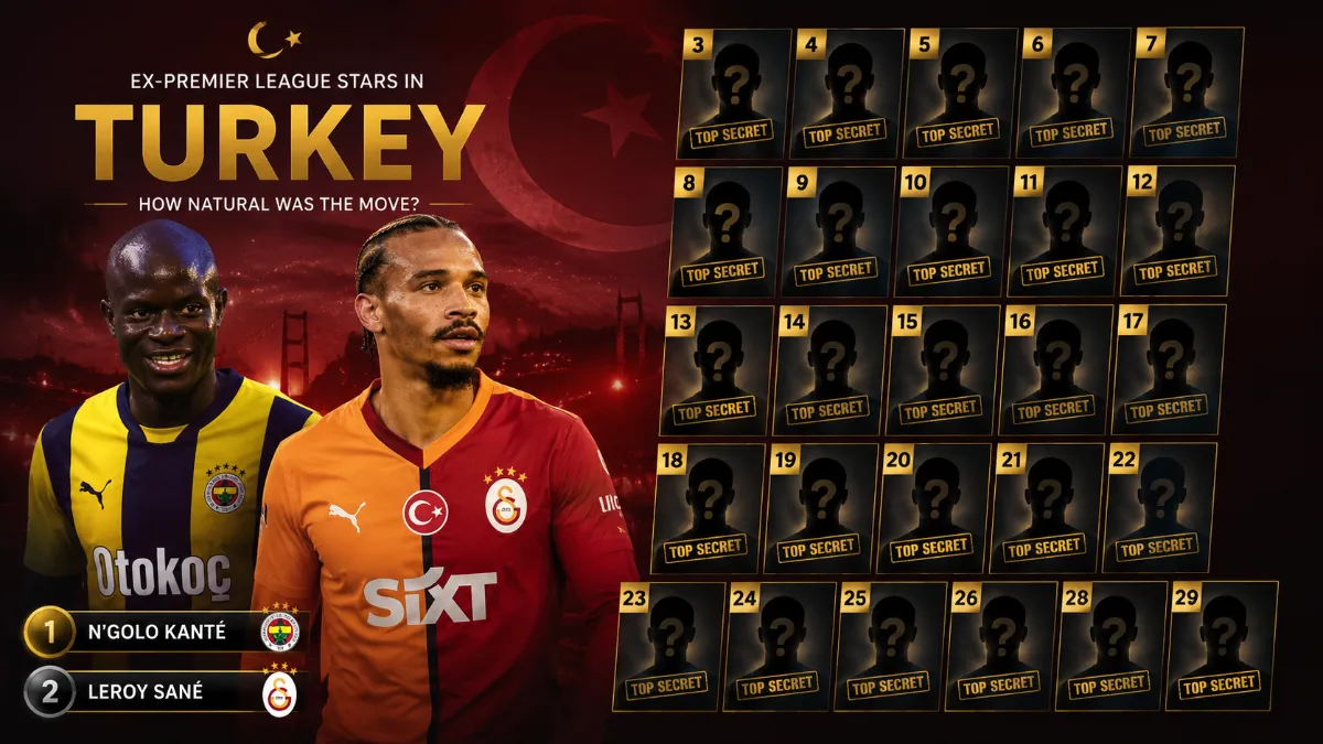 Ex-players from the Premier League in Turkey: a full ranking of transfer validity