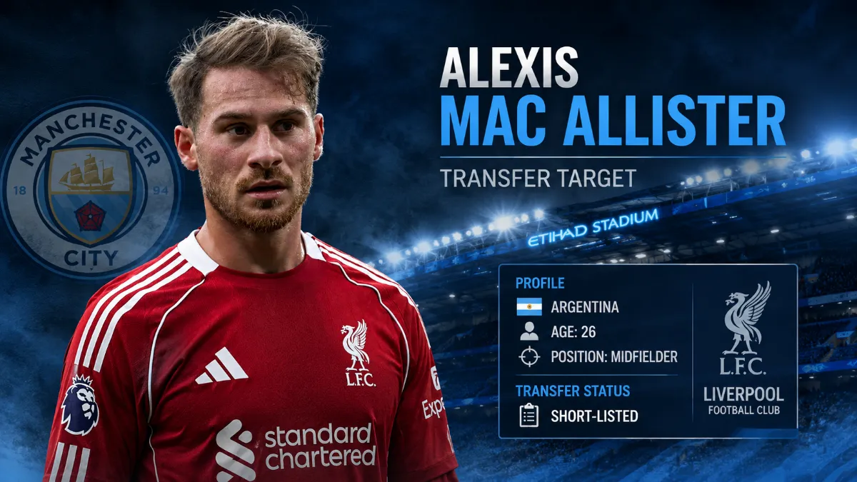 Alexis Mac Allister may leave Liverpool for Manchester City