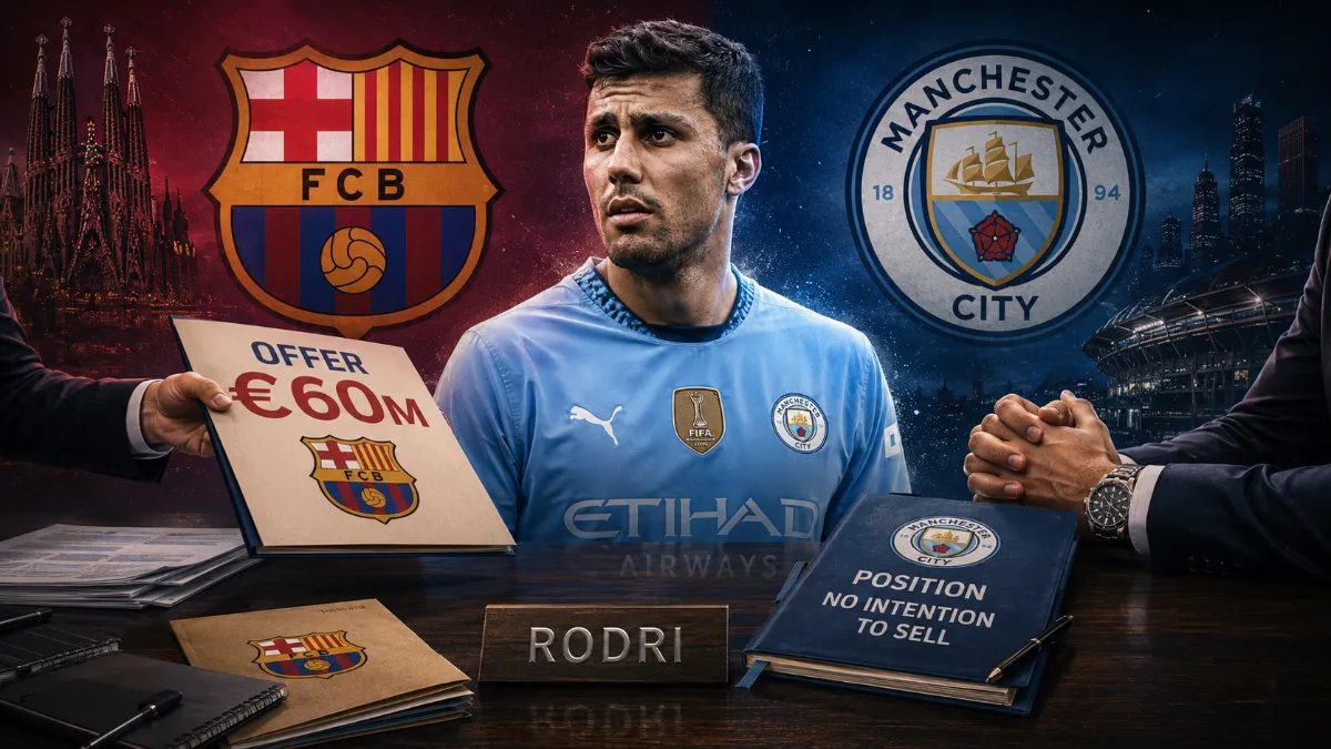 New round of negotiations for Rodri: Barcelona's offer and Manchester City's position