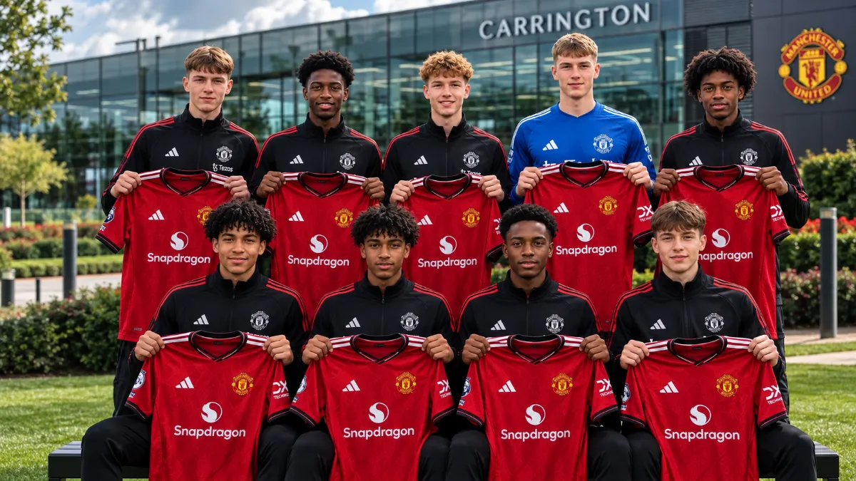 Manchester United signs contracts with nine academy players