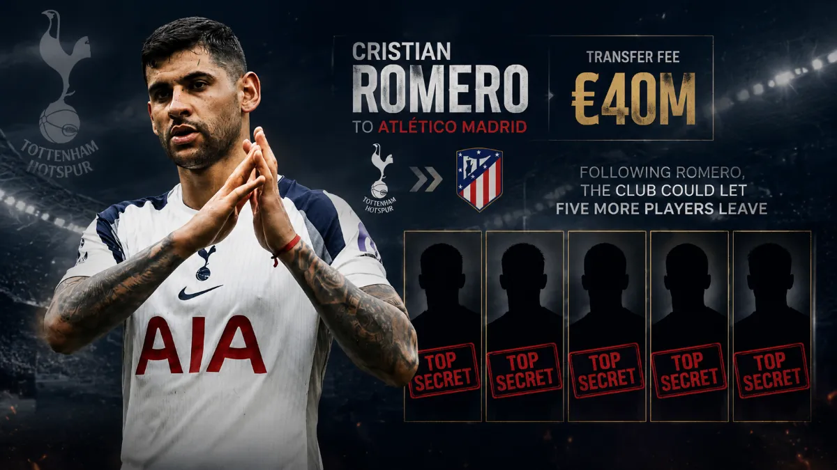 Tottenham's major overhaul continues with Christian Romero's move to Atletico