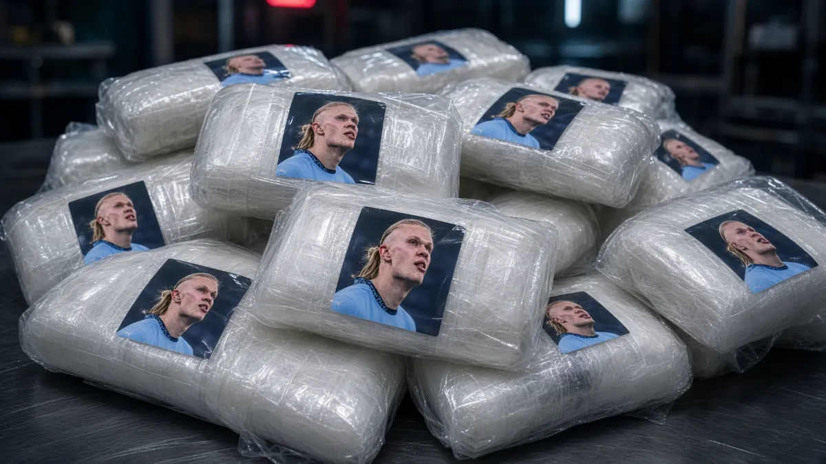 Ecuadorian police intercept a tonne of cocaine featuring Erling Haaland's portrait