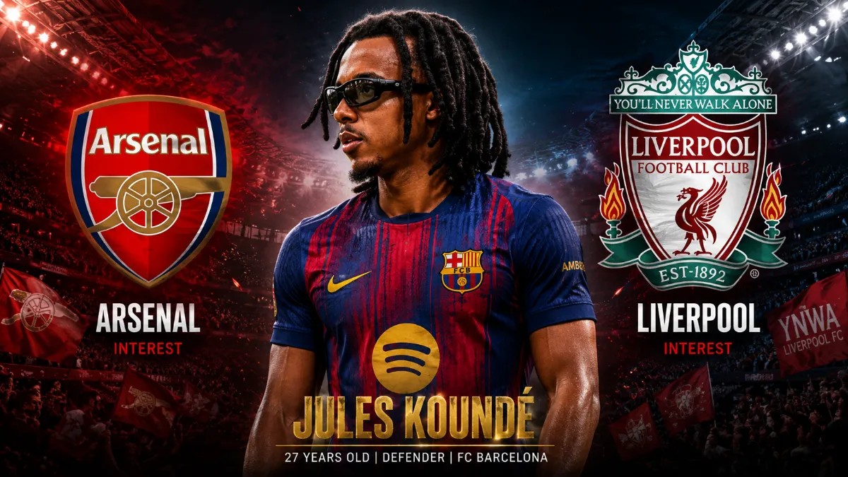 Arsenal and Liverpool eye Jules Kounde: Barcelona open to offers