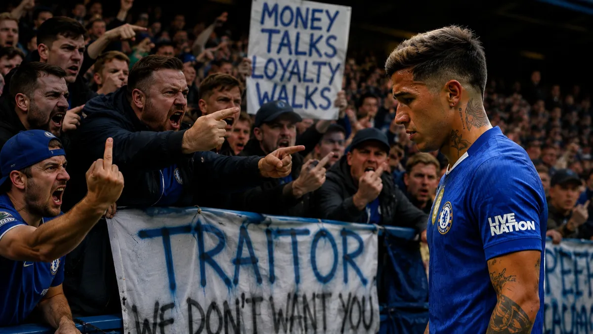 Fans boo Enzo Fernandez at Stamford Bridge
