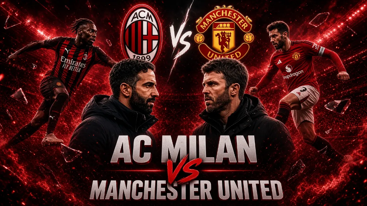 Start squads for the match Milan vs Manchester United