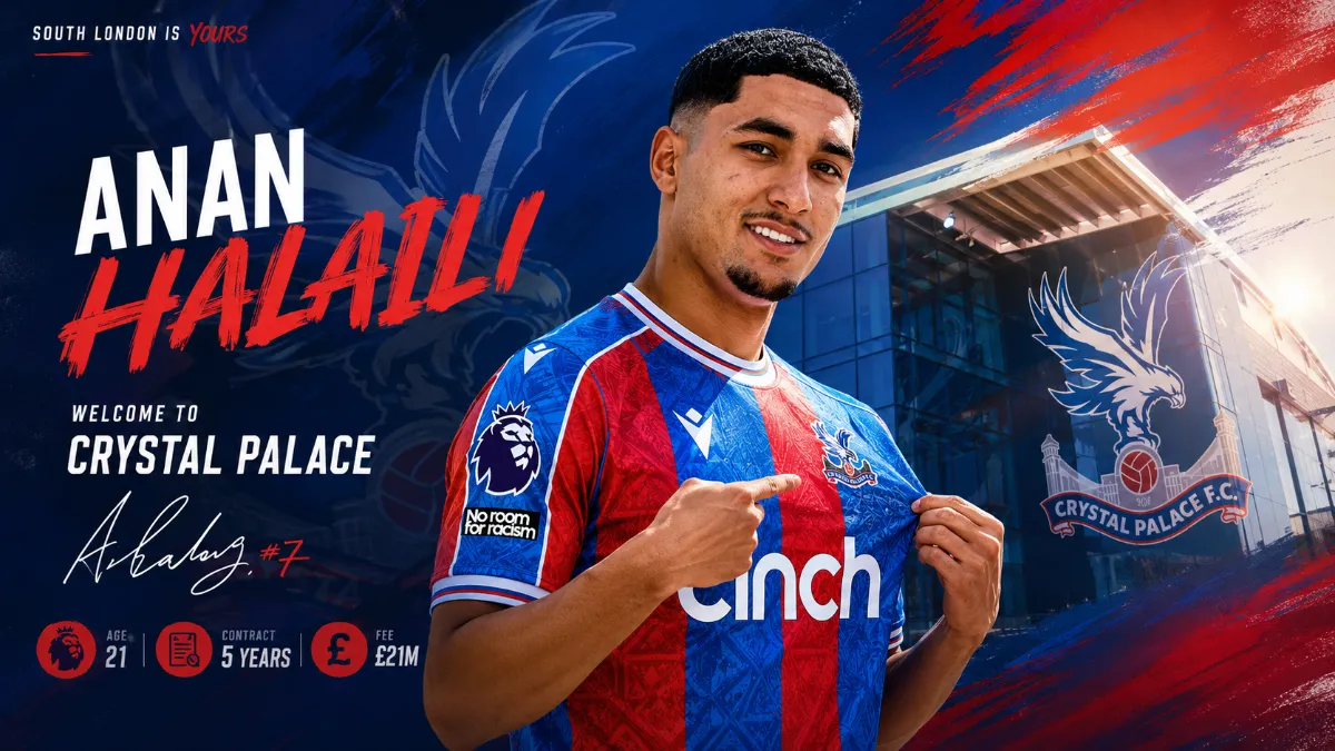 Anan Halaili officially joins Crystal Palace