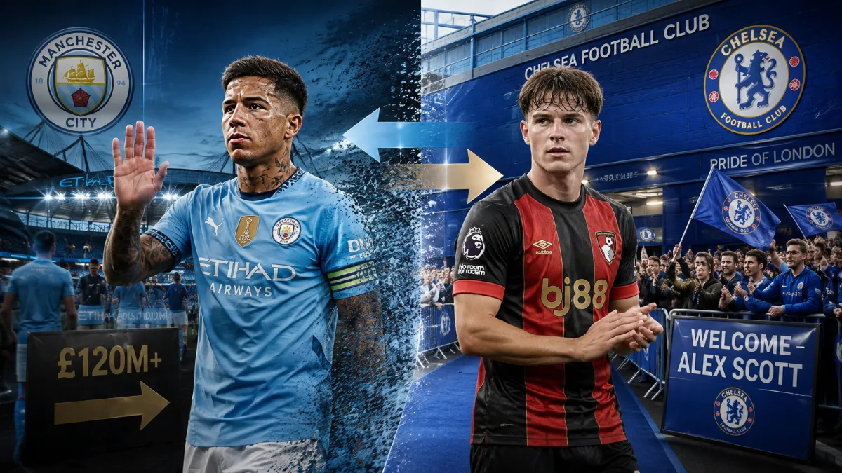Chelsea now demand over £120m from City for Enzo Fernandez: Alex Scott as replacement