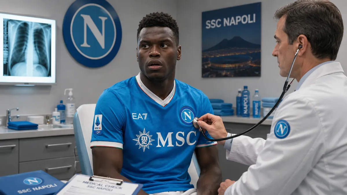 Fabrizio Romano updates on Benoit Badiashile's medical with Napoli