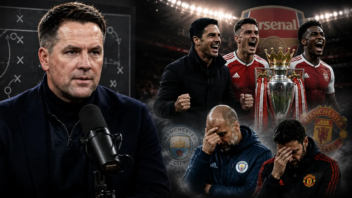 Michael Owen predicts Arsenal will retain their Premier League title, and Man City will miss out on top 4