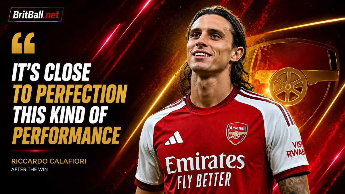 Riccardo Calafiori praises team effort after Arsenal's Community Shield triumph