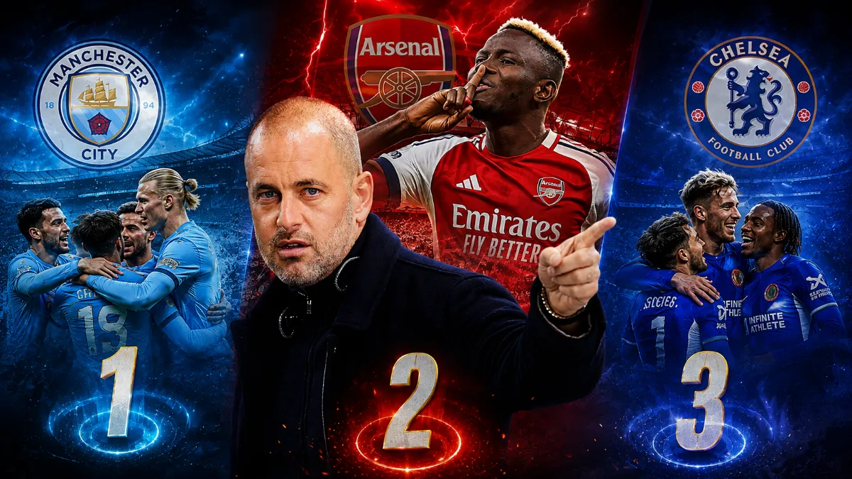 Joe Cole believes Chelsea, Arsenal and Man City will make the Premier League top three