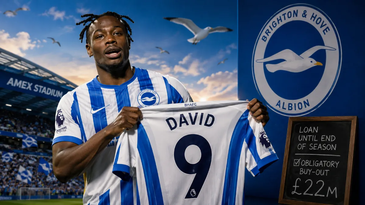 Brighton officially sign Promis David as new striker