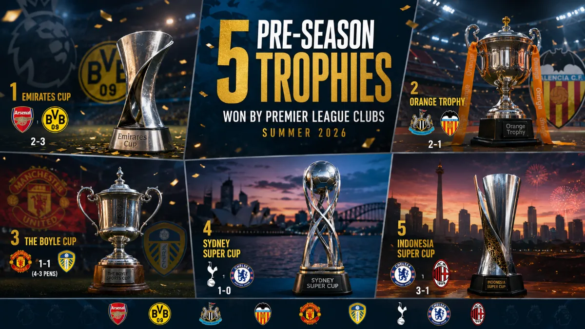 Five pre-season trophies won by Premier League clubs: Which cups did Chelsea and Newcastle lift?