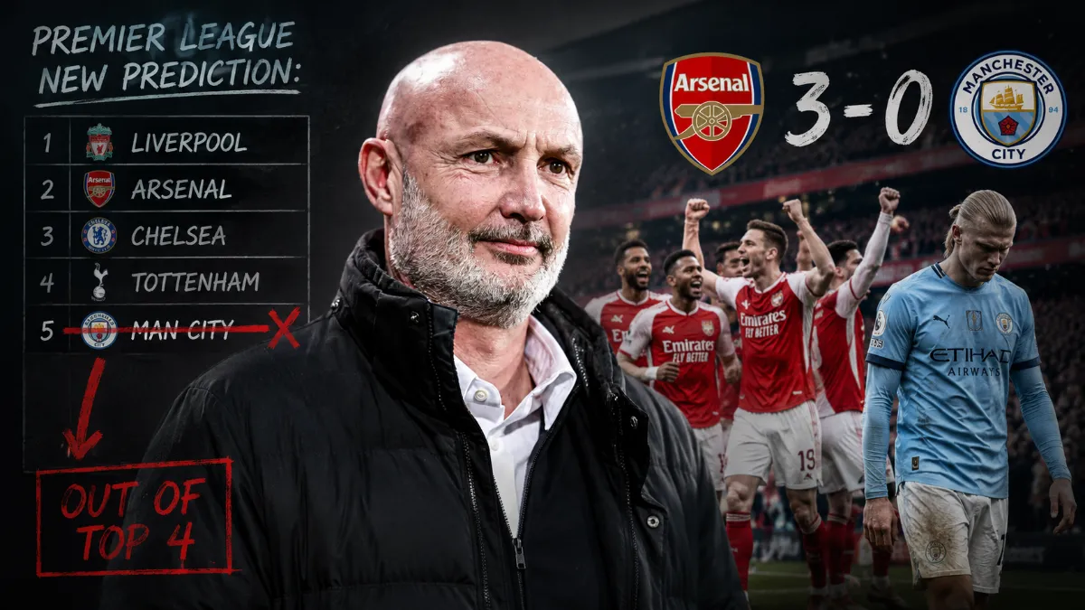 Frank Leboeuf changes his prediction: Manchester City won't make the top four