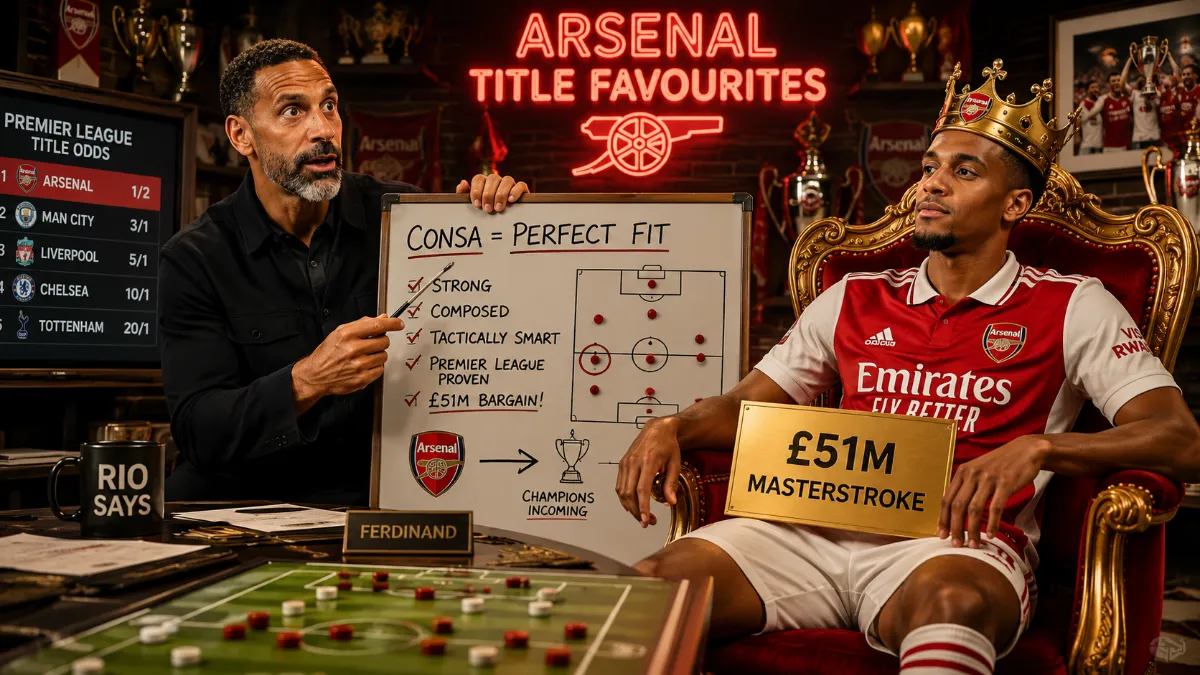 Rio Ferdinand says Ezri Konsa's transfer will help Arsenal win the Premier League
