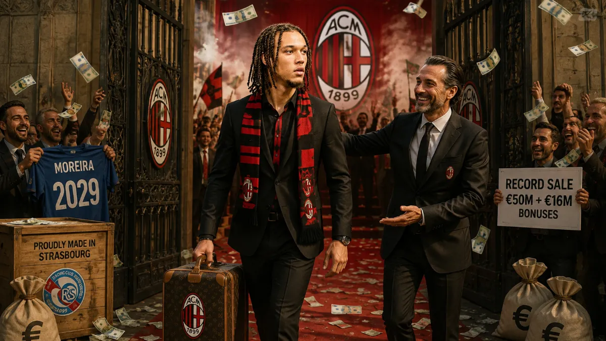 Milan seals Diego Moreira transfer from Strasbourg