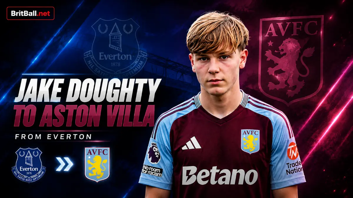 Aston Villa near agreement for 16-year-old winger Jake Doughty from Everton