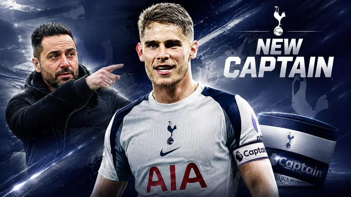 Micky van de Ven appointed new captain of Tottenham